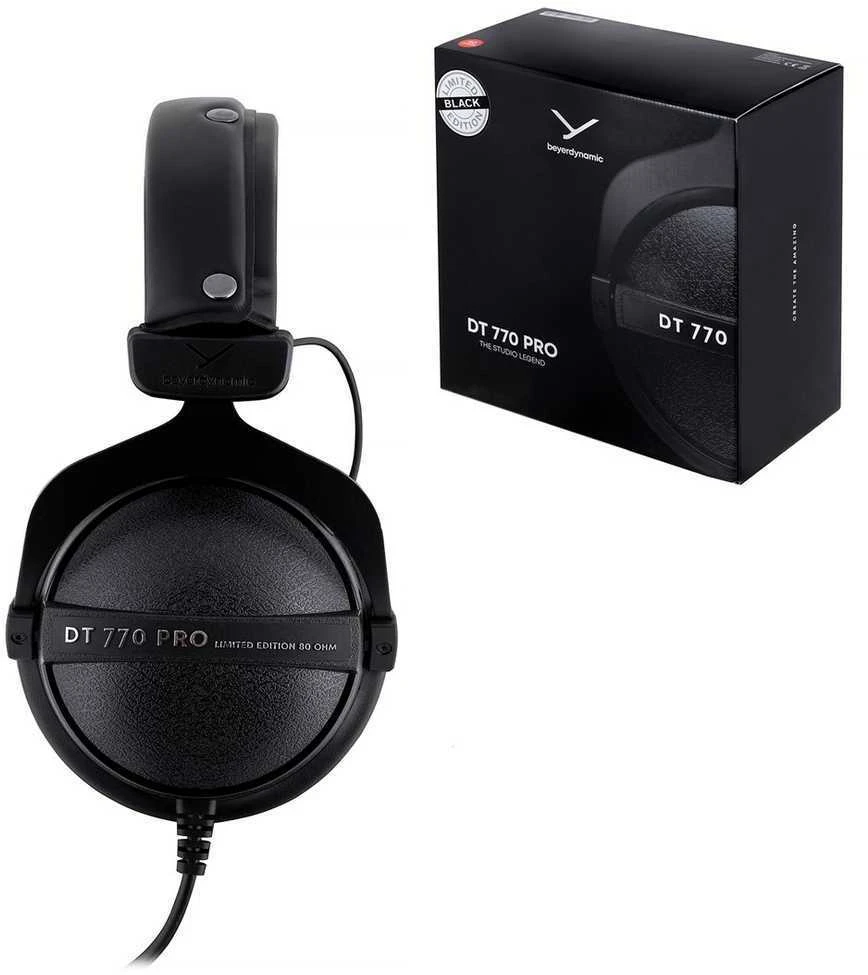 Beyerdynamic DT 770 Pro Juodas Limited Edition - closed studio ausinės