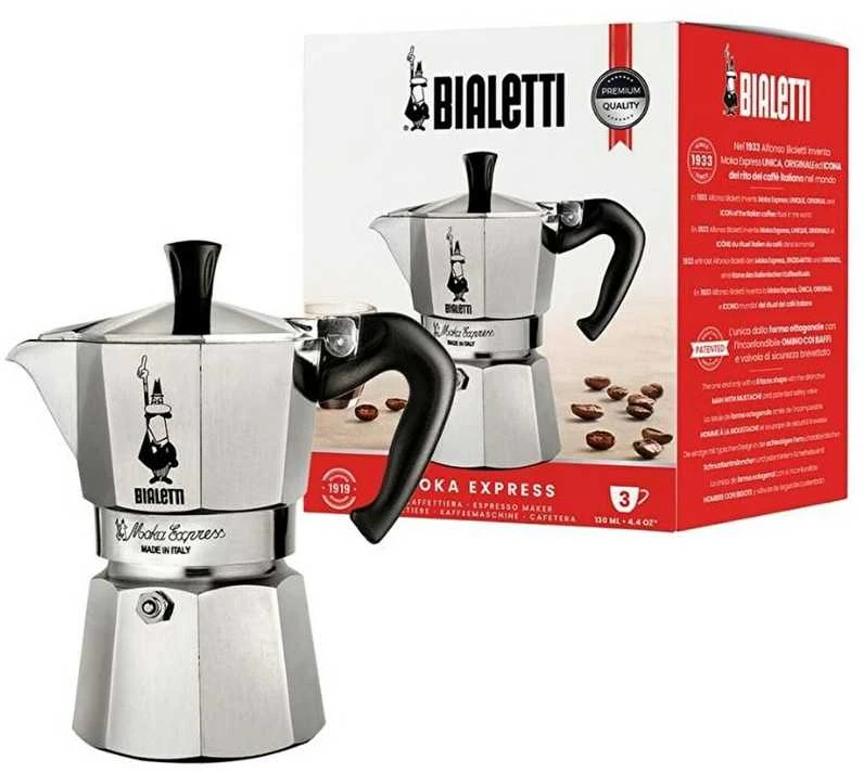 Kavos Aparatas - Bialetti Moka Express 0.2L Aliuminis Juodas