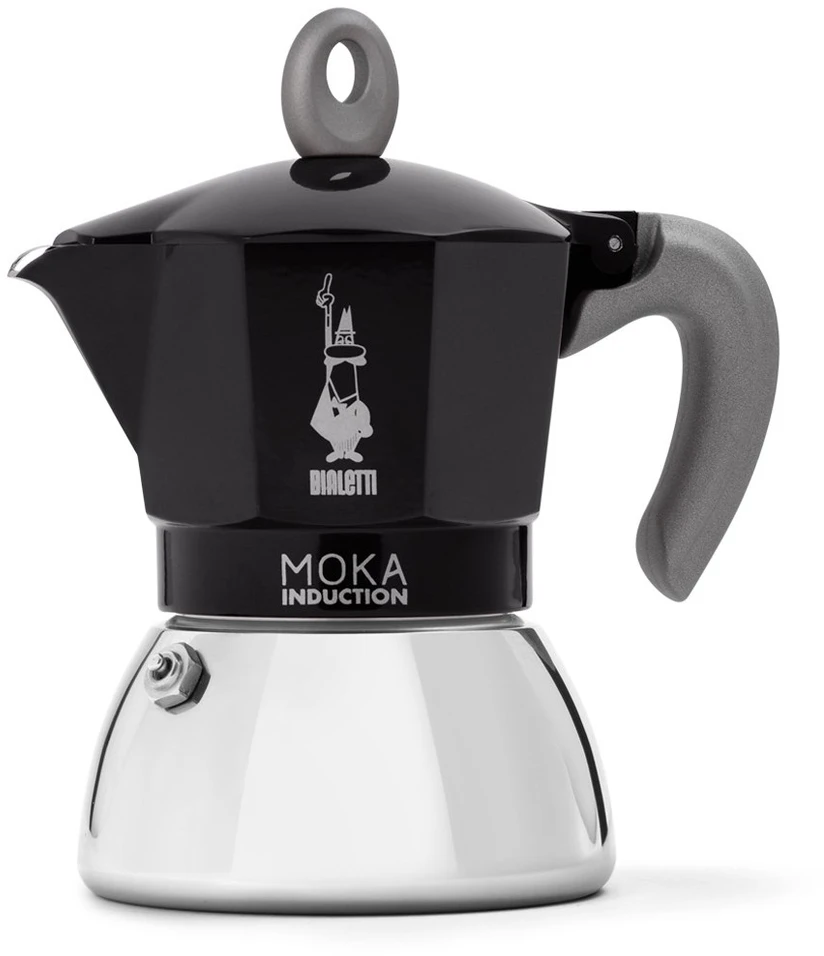 Moka kavinukas Bialetti Moka Induction Juodas 4 cups