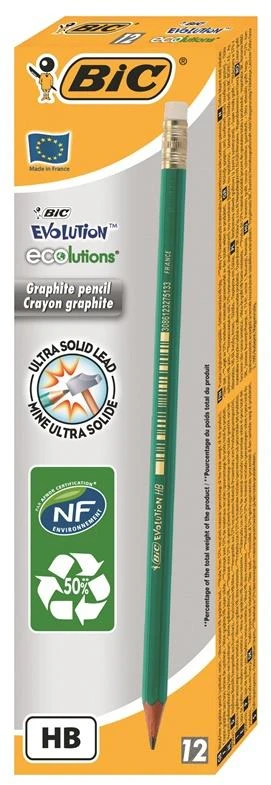 Pieštukas BIC EVOLUTION, su trintuku