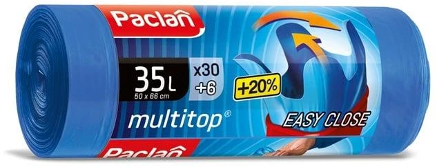 Šiukšlių maišai Paclan, 35l, 36 vnt.