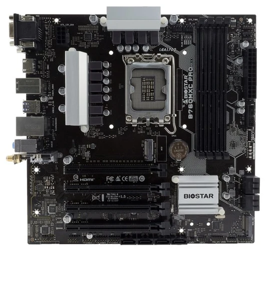 BIOSTAR B760MXC PRO pagrindinė plokštė