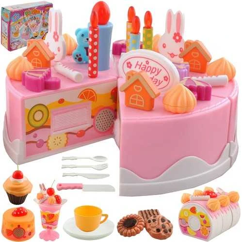 Kruzzel PIECES Gimtadienio tortas - rinkinys 75 dalys.22382