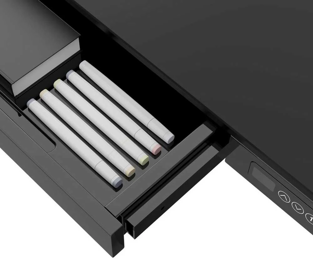 „Activejet“ stalas su elektriniu aukščio reguliavimu 140x70 ET119W-C juodas