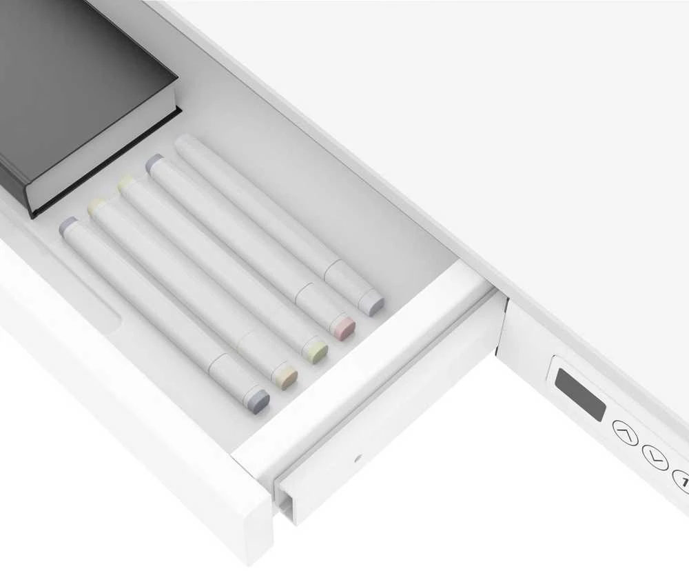 „Activejet“ stalas su elektriniu aukščio reguliavimu 140x70 ET119W-C baltas
