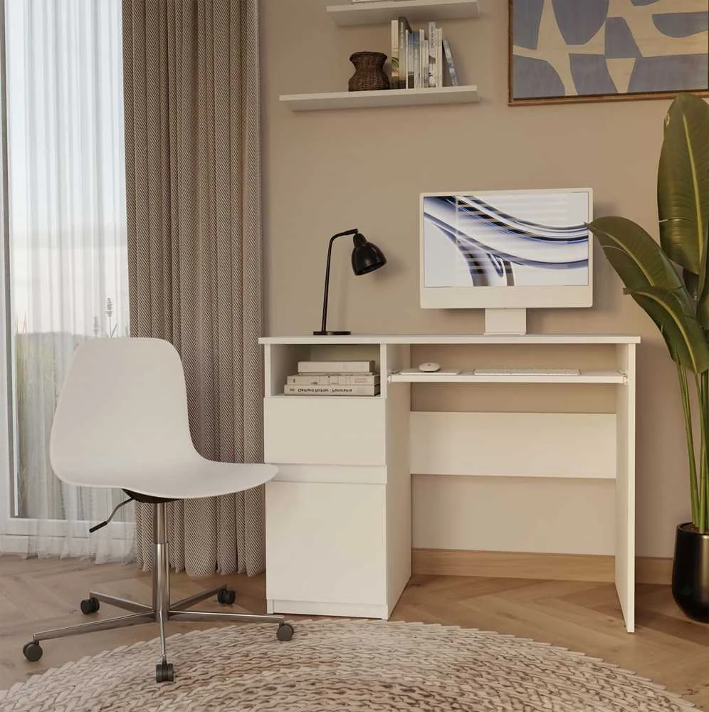 Top E Shop PORTO Left Desk, Baltas