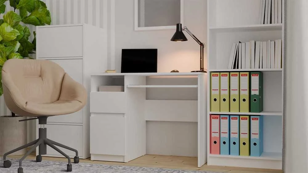 Top E Shop PORTO Left Desk, Baltas