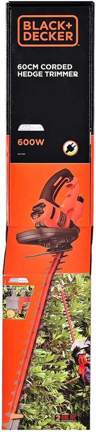 Black & Decker Juodas & Decker Gyvatvorių žirklės Juodas & Decker BEHTS501-QS; 600 W; 60 cm ilgio