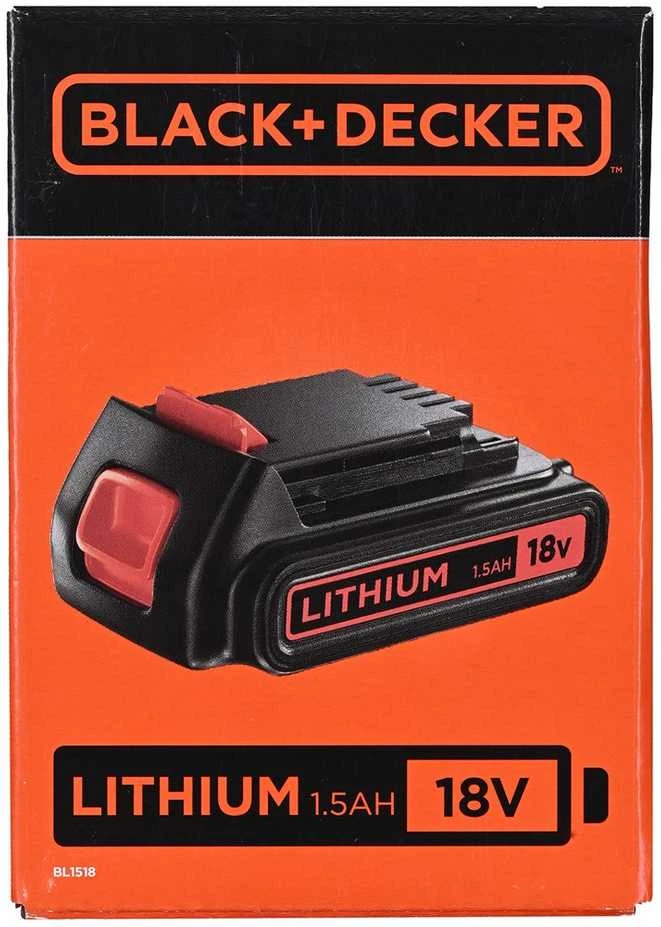 Black & Decker Juodas & Decker Akumuliatorius Juodas & Decker BL1518-XJ; 18 V; 1,5 Ah; Li-ion