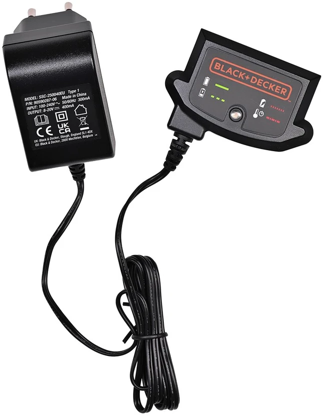 Black & Decker Juodas & Decker Akumuliatorinės gyvatvorių žirklės GTC18452PC 18V 2Ah 45 cm, Juodas & Decker