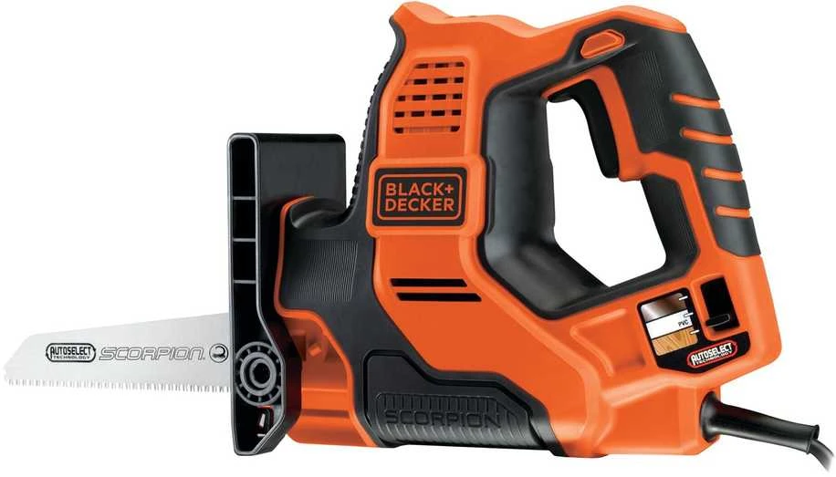 Black & Decker Juodas+DECKER tiesinis pjūklas 500W /RS890K