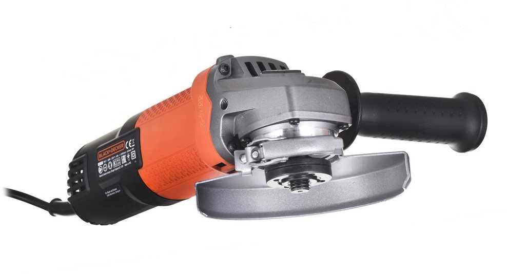 Black & Decker Juodas + DECKER 125 mm 800 W kampinis šlifuoklis BEG120-QS