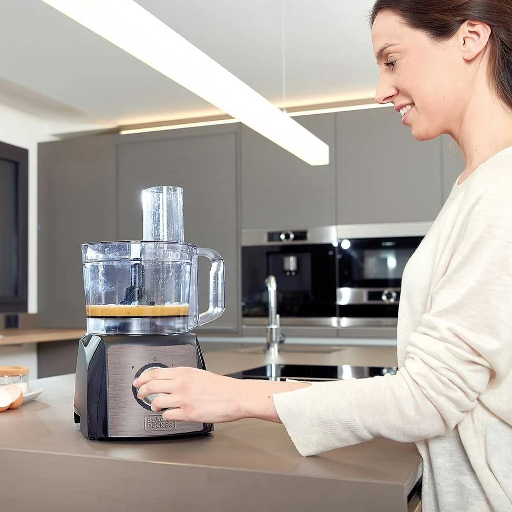 Virtuvinis kombainas Black & Decker juodas+decker Food processor Juodas & Decker BXFPA1200E (1200W)