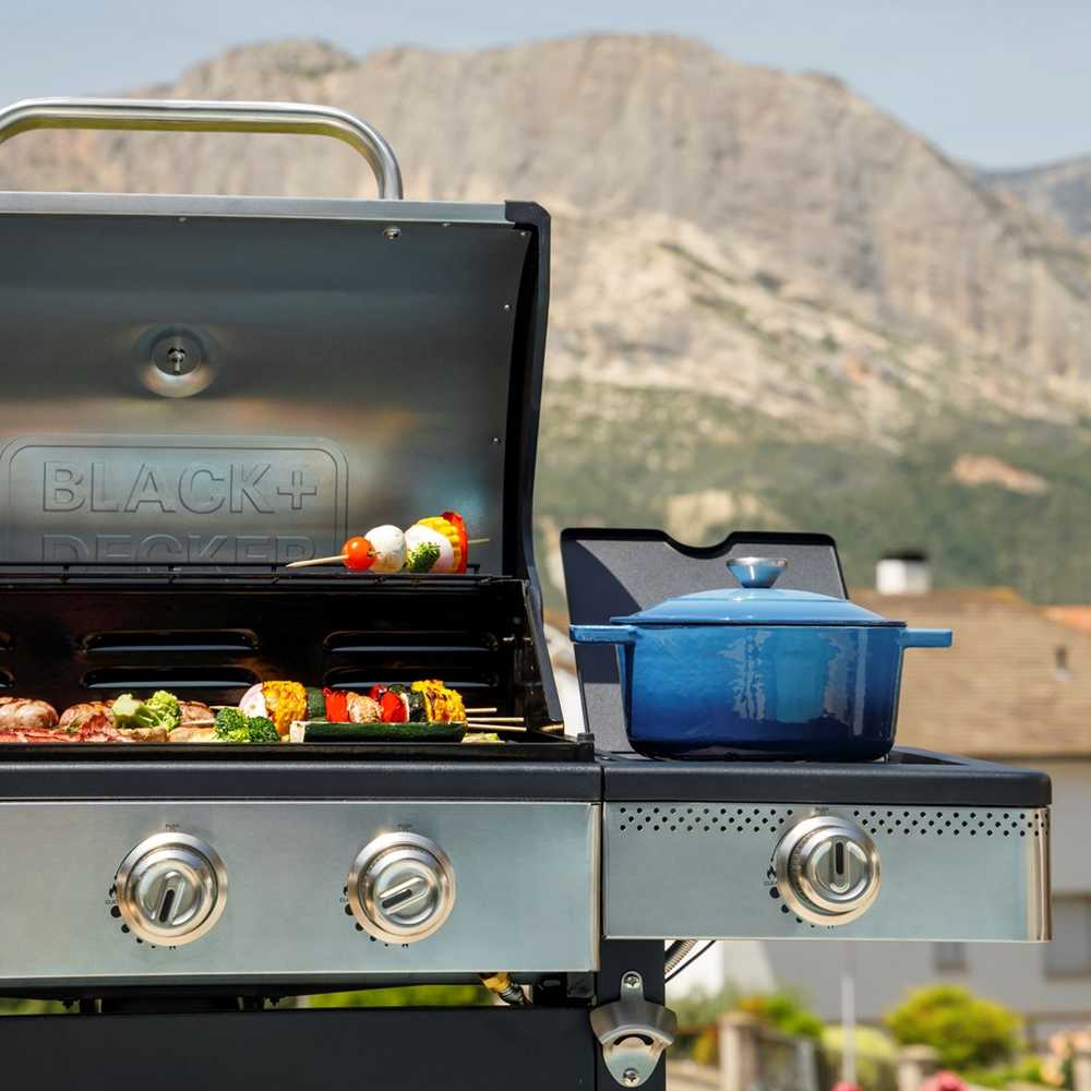 Black & Decker juodas+decker Juodas & Decker BXOG12950E gas grill, 3 burners