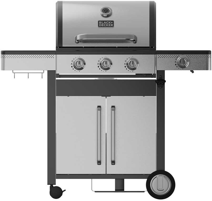 Black & Decker juodas+decker Juodas & Decker BXOG12950E gas grill, 3 burners