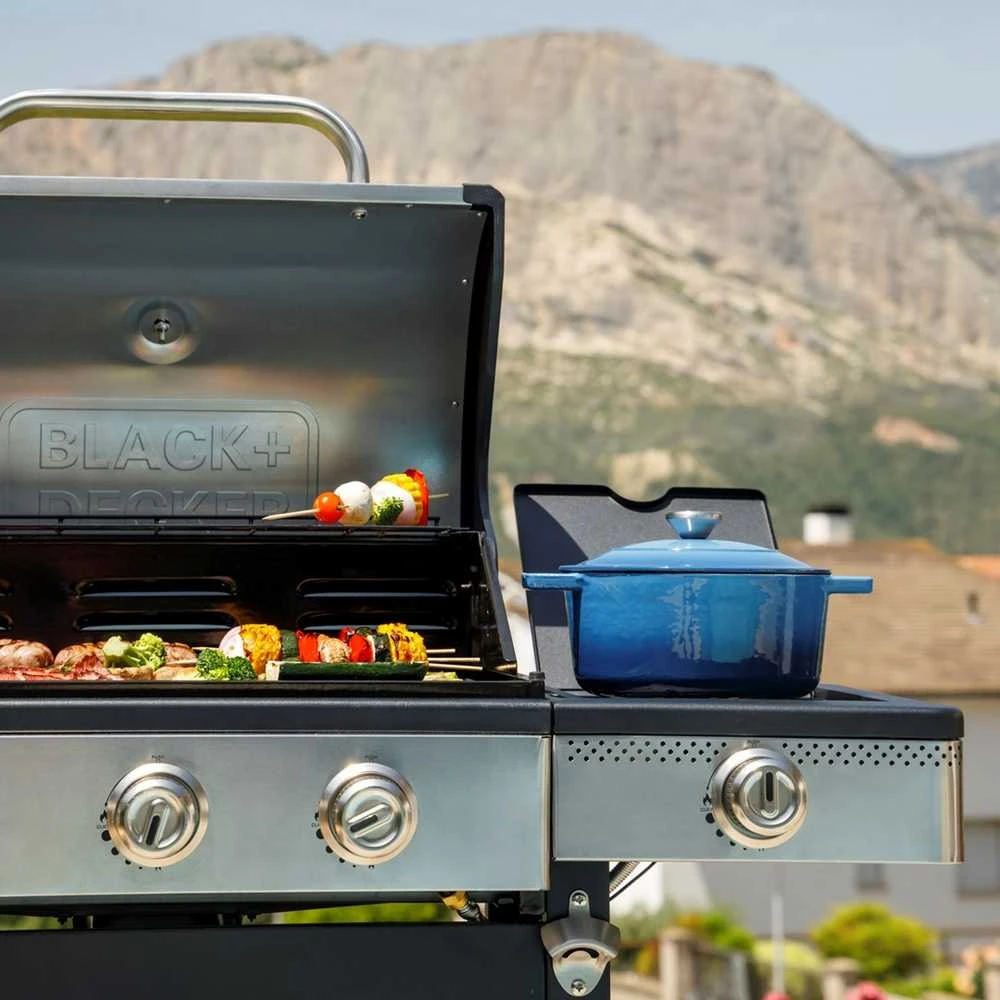 Black & Decker juodas+decker Juodas & Decker BXOG16550E gas grill, 4 burners