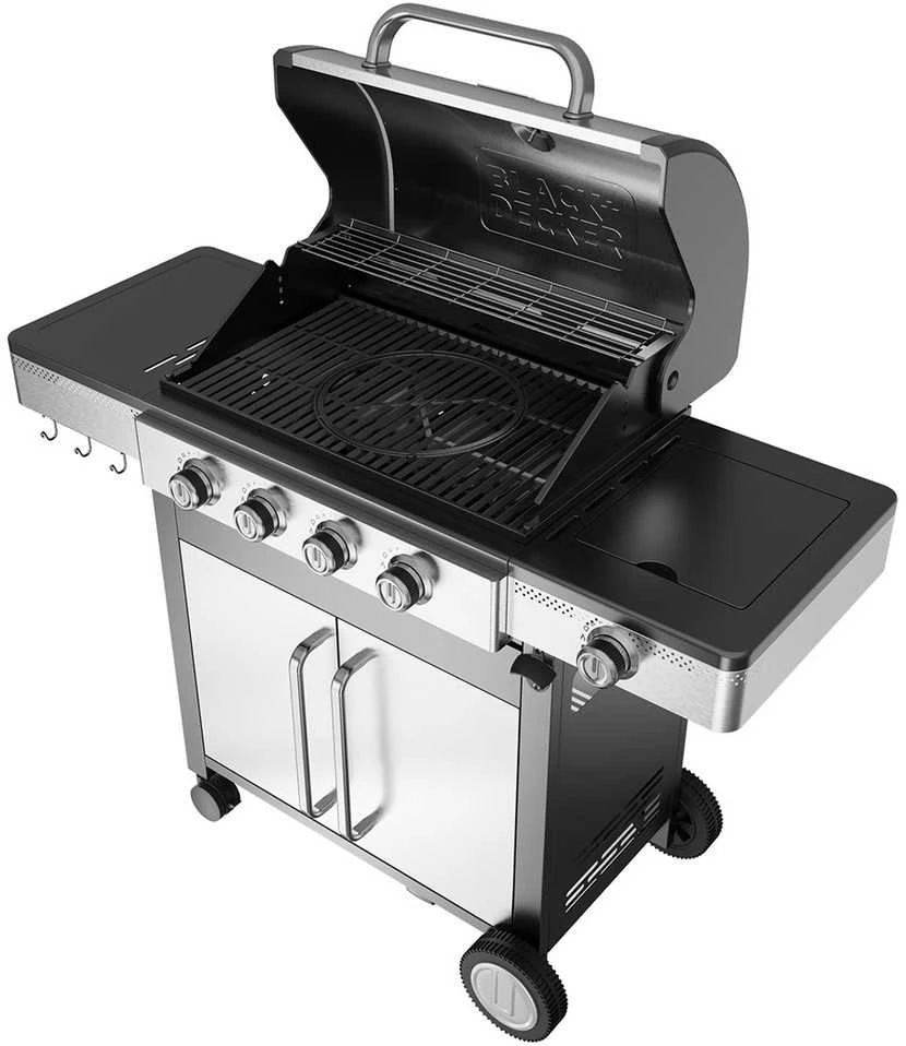 Black & Decker juodas+decker Juodas & Decker BXOG16550E gas grill, 4 burners