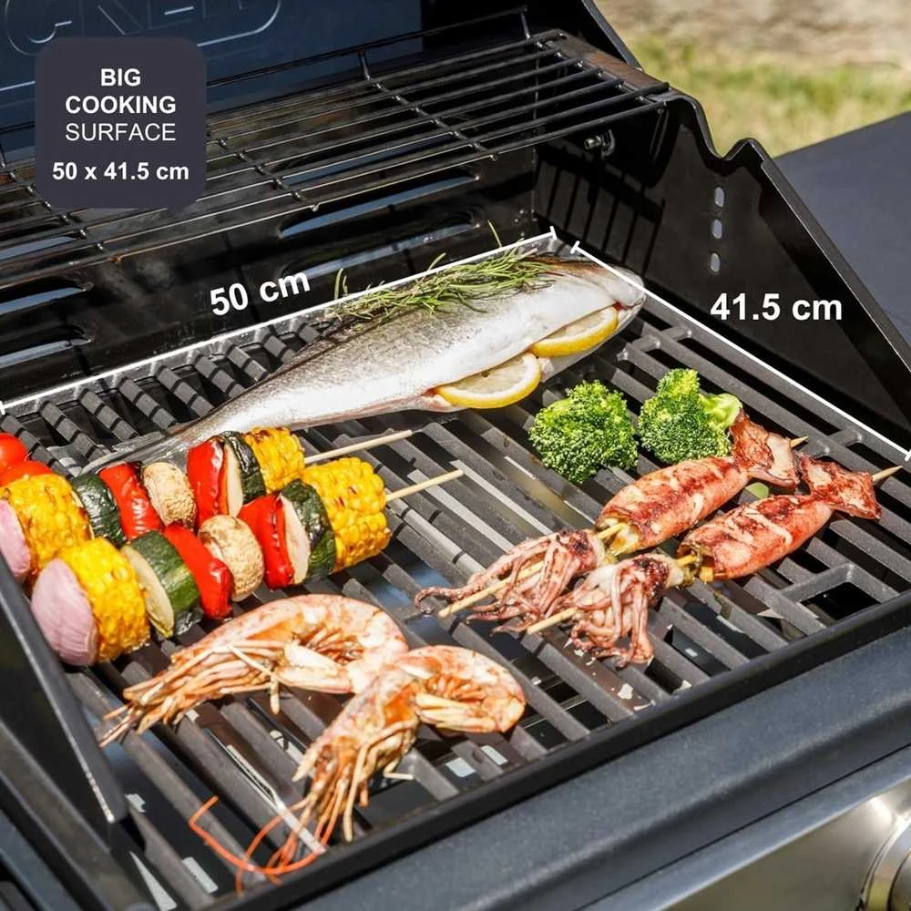 Black & Decker juodas+decker Juodas & Decker BXOG7200E gas grill, 2 burners x 3.6 kW