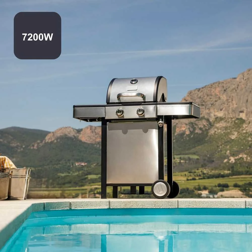 Black & Decker juodas+decker Juodas & Decker BXOG7200E gas grill, 2 burners x 3.6 kW