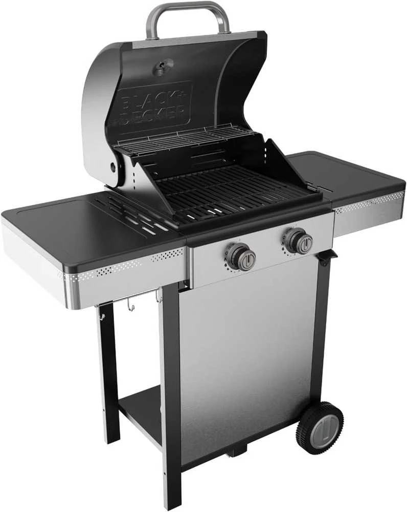 Black & Decker juodas+decker Juodas & Decker BXOG7200E gas grill, 2 burners x 3.6 kW