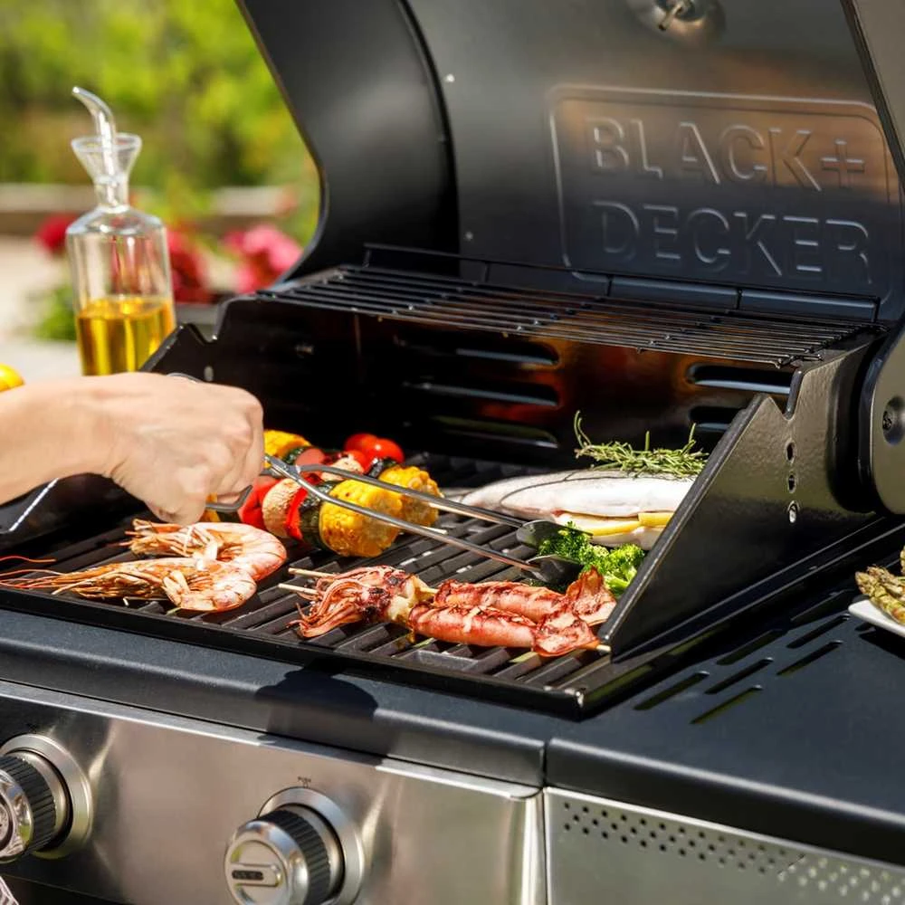 Black & Decker juodas+decker Juodas & Decker BXOG7200E gas grill, 2 burners x 3.6 kW