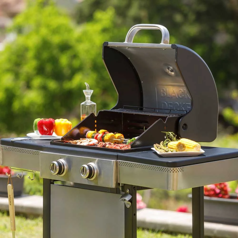 Black & Decker juodas+decker Juodas & Decker BXOG7200E gas grill, 2 burners x 3.6 kW