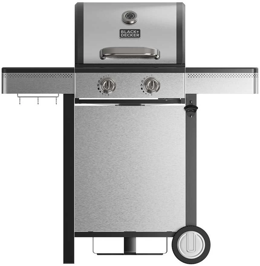 Black & Decker juodas+decker Juodas & Decker BXOG7200E gas grill, 2 burners x 3.6 kW