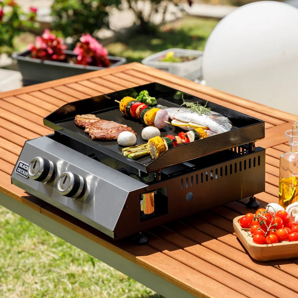 Black & Decker juodas+decker Juodas & Decker BXOP4900E 2-burner gas barbecue