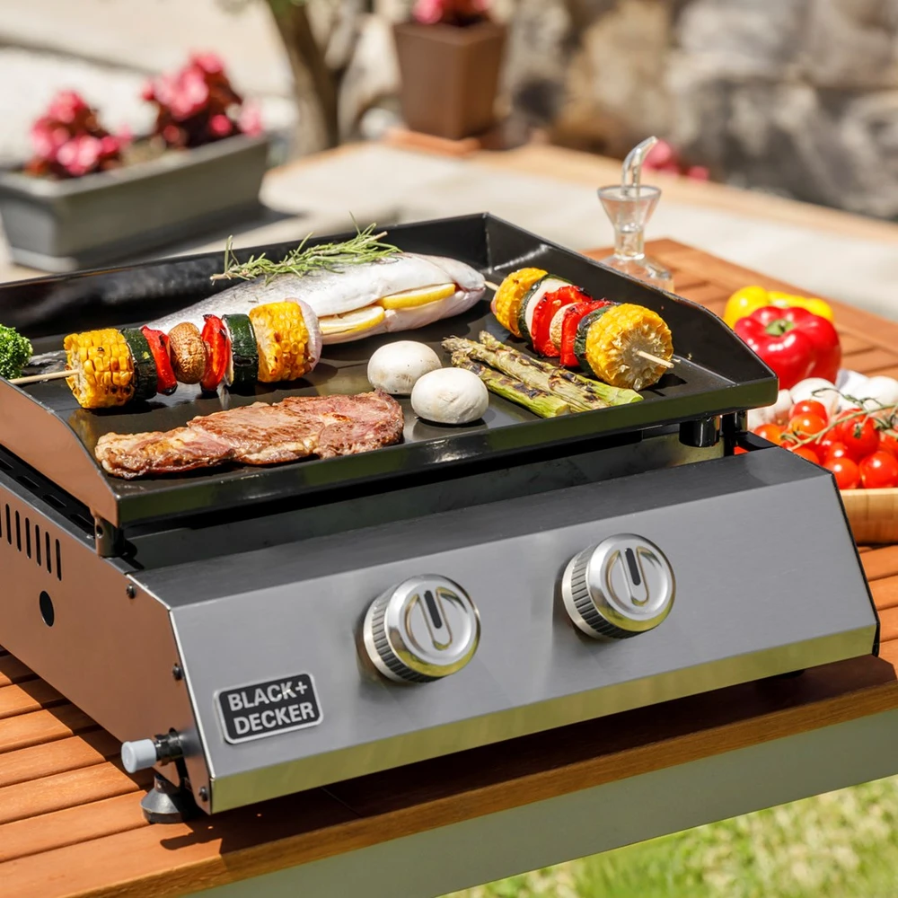 Black & Decker juodas+decker Juodas & Decker BXOP4900E 2-burner gas barbecue