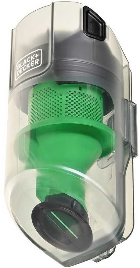 Black & Decker Juodas & Decker REVSV18D1 lazdinis dulkių siurblys/elektrinė šluota 2 viename lazdinis dulkių siurblys Baterija Sausas Bemaišis 0.5 L 36 W Žalias, Baltas 2 Ah