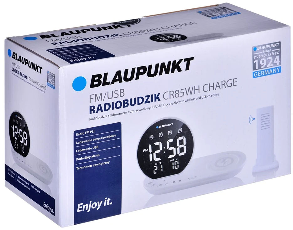 Skaitmeninis žadintuvas - Blaupunkt CR85WH Baltas