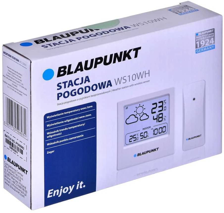 Meteorologinė stotelė su lauko jutikliu Blaupunkt WS10WH