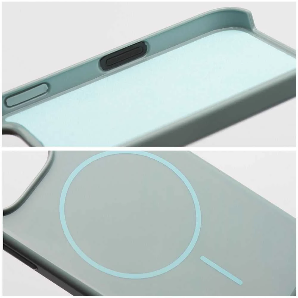 OEM dėklas, skirtas „iPhone 16 PLUS“ blizgiam „Mag“ dėklui, suderinamas su „MagSafe“ mėtų spalvos