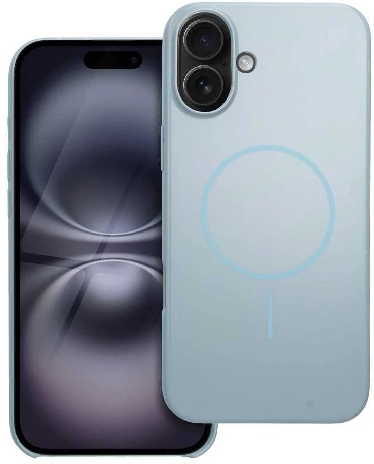 OEM dėklas, skirtas „iPhone 16 PLUS“ blizgiam „Mag“ dėklui, suderinamas su „MagSafe“ mėtų spalvos