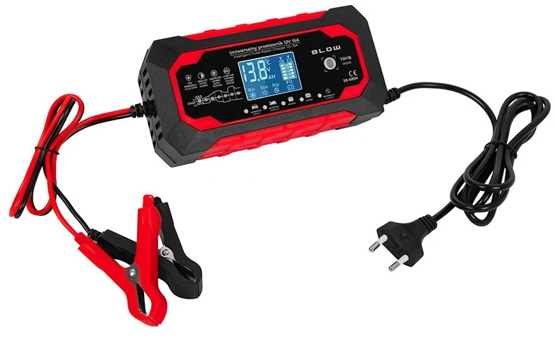 Blow 58-689# Automatinis lygintuvas 12V/15A LiFePO4 su pūtimo funkcija