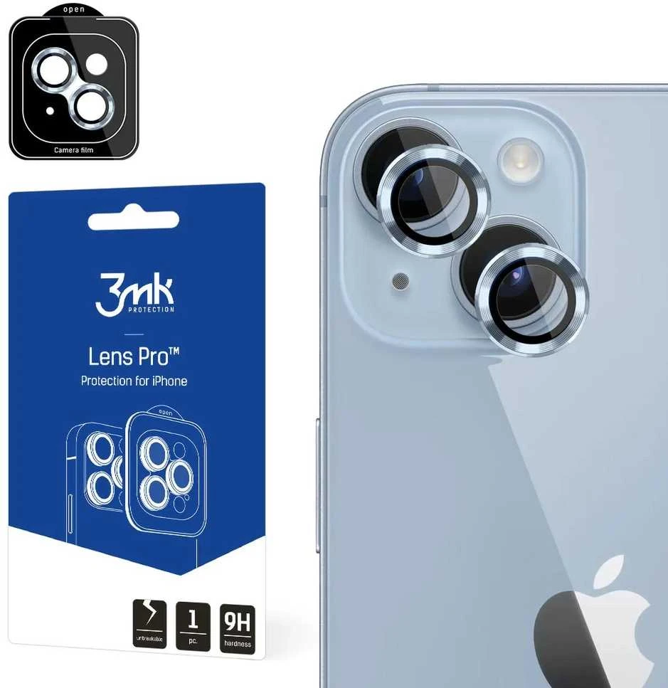 3mk Lens Protection Pro kameros dangtelis Apple iPhone 14 Plus - mėlynas