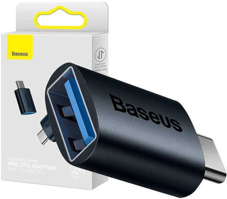 Baseus Ingenuity USB-C – USB-A OTG adapteris - Mėlynas