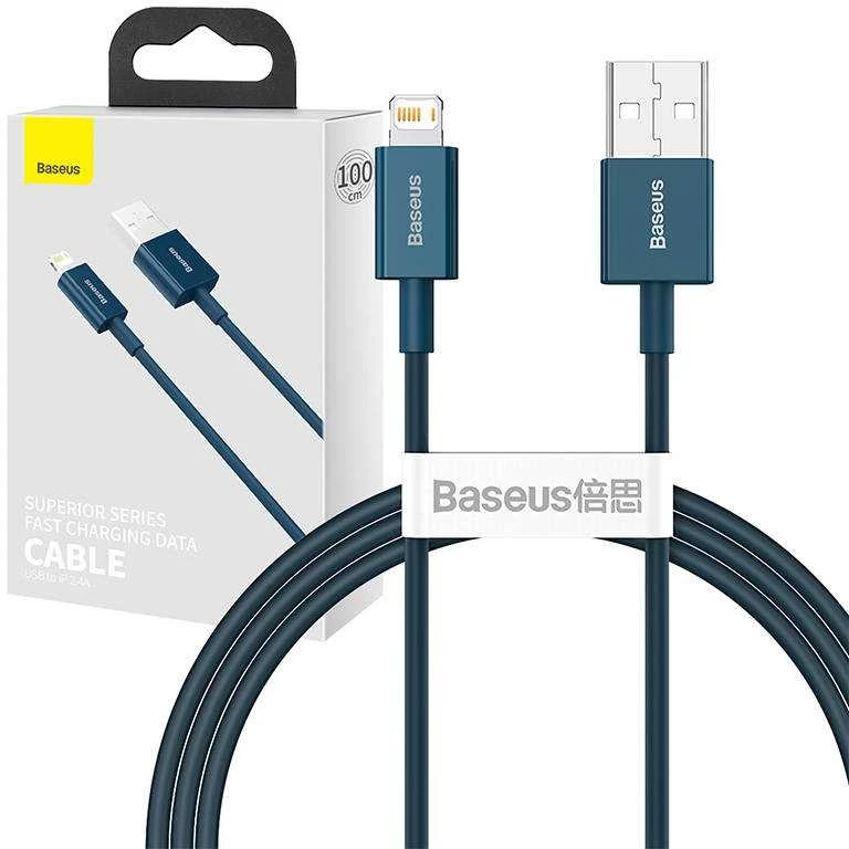 Baseus Geresnis serija Kabelinė USB IP 2.4A 1m (mėlyna)