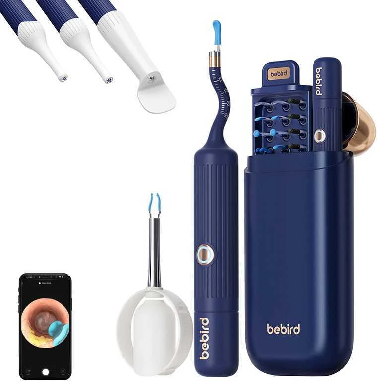 Bebird EarSight Plus otoskopas su ausų valymo kamera (mėlynas)