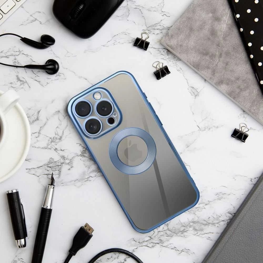 Dėklas Oem Case for iPhone 16e (SE 4 2025) / 17e Glam mėlynas