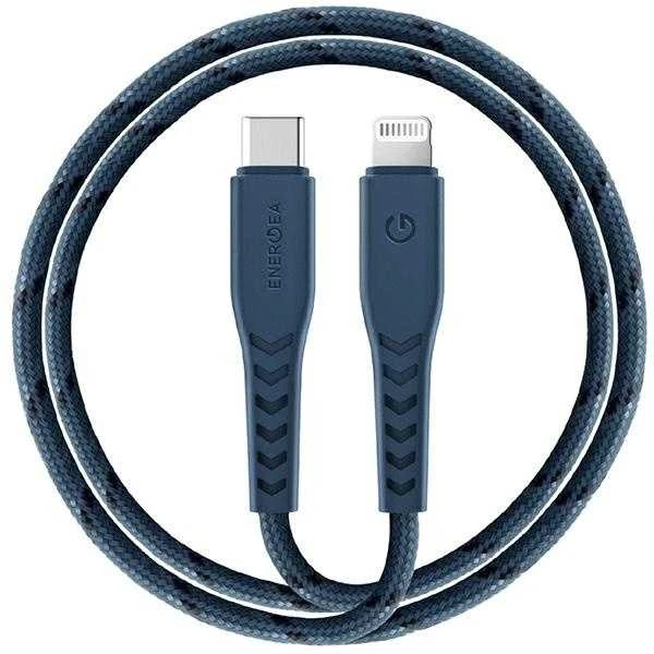 ENERGEA Nyloflex USB-C – Lightning Kabelis C94 MFI 1.5m mėlynas