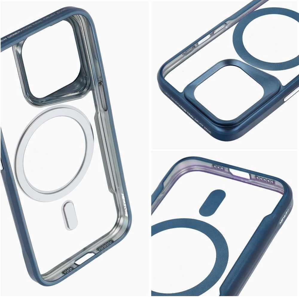 Oem Case for do iPhone 16 PRO MAX Ergofit Newzone compatible MagSafe mėlynas