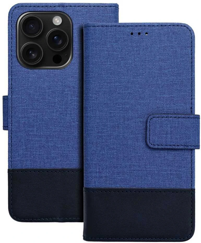 OEM atverčiamas dėklas iPhone 16e (SE 4 2025) Gomma Book mėlynas