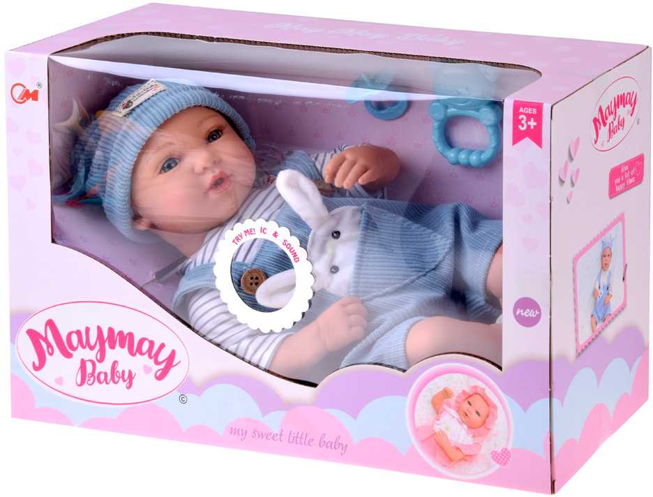 Jokomisiada Interactive BOBAS doll 46cm - in mėlynas shorts + accessories ZA5835