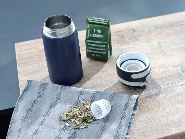 Leifheit 03247 travel mug 350 ml Juodas, Mėlyna Nerūdijantis plienas