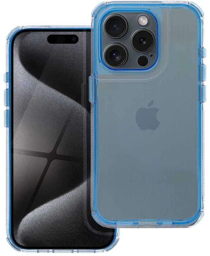 OEM dėklas, skirtas iPhone 17 AIR Matrix Clear, mėlyna