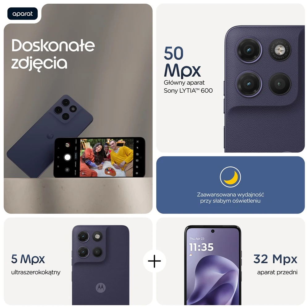 Motorola moto g17 power 17,1 cm (6,72") Hibridinis dviejų SIM kortelių „Android“ 15, USB C tipo 8 GB 256 GB 6000 mAh Violetinė