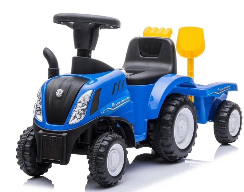 None Žaislinis paspiriamas traktorius NEW HOLLAND 658T, mėlynas