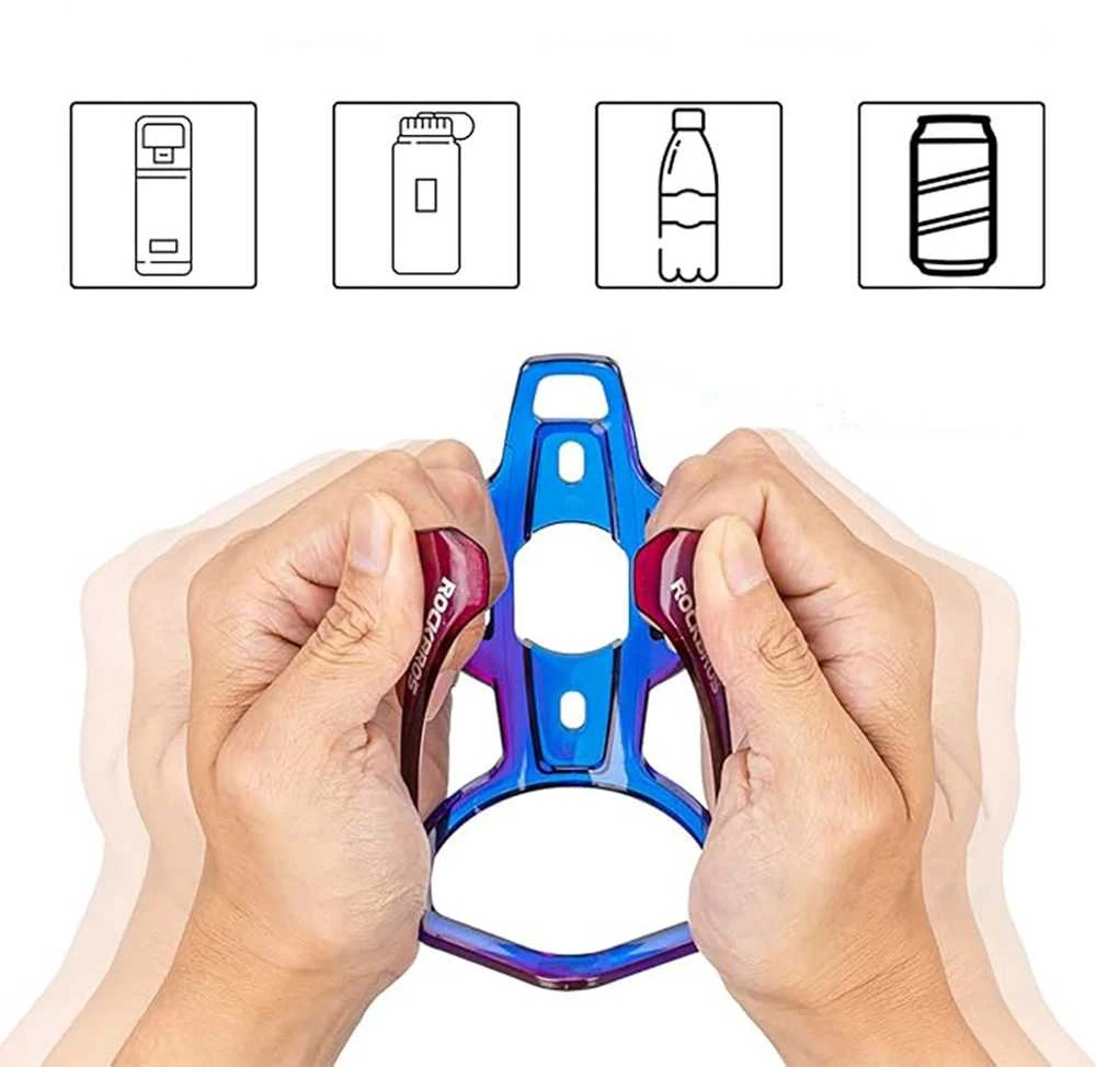 Rockbros FK338 bicycle holder for water bottle – mėlynas and violetinė