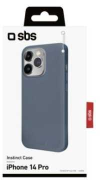 Dėklas SBS Mėlyna Instinct Cover Tvirtas, aksominis prisilietimas, skirtas iPhone 14 Pro